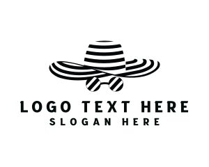 Stripes Fashion Hat Logo
