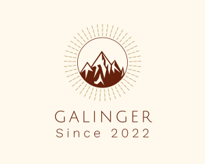 Trekking - Mountain Trekking Travel logo design