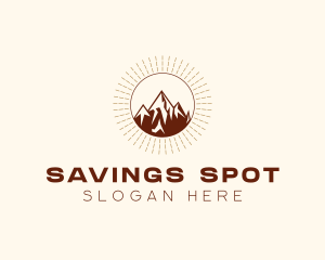 Mountain Trekking Travel logo design