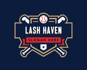 Baseball League Shield logo design