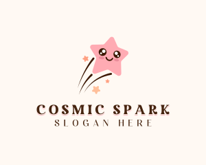 Cosmic Shooting Star  logo design