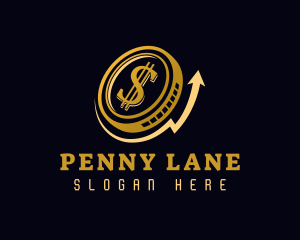 Penny - Dollar Coin Cryptocurrency logo design
