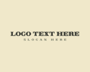 Serif - Funky Retro Western logo design