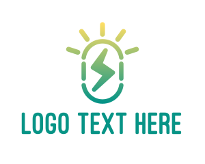 Electric Energy - Solar Energy App logo design
