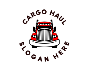 Red Truck Front logo design