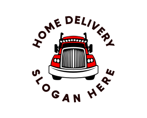 Red Truck Front logo design