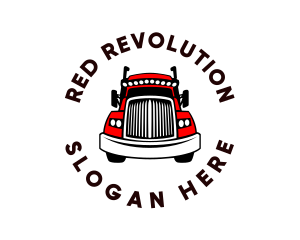 Red Truck Front logo design