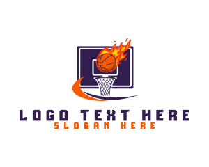 Fire - Basketball Training Workout logo design