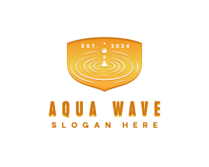 Luxury Ripple Water logo design