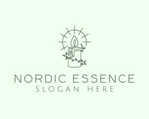 Organic Candle Light logo design