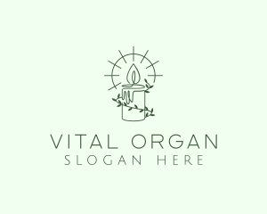 Organic Candle Light logo design