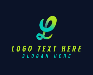 Enterprise - Stylish Cursive Letter L logo design