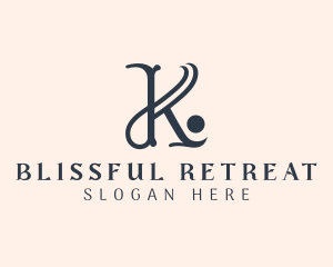 Stylish Boutique Interior Design Letter K Logo