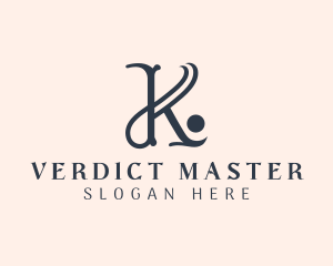 Stylish Boutique Interior Design Letter K Logo