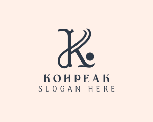 Stylish Boutique Interior Design Letter K logo design