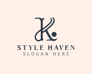 Interior Design - Stylish Boutique Interior Design Letter K logo design