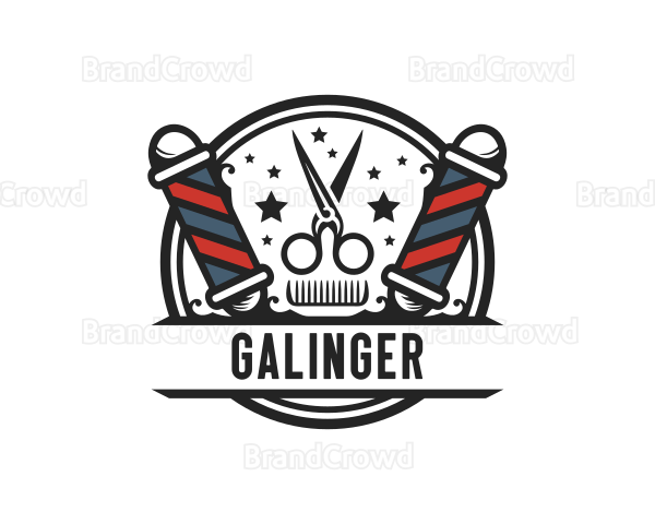 Barber Hairdresser Grooming Logo
