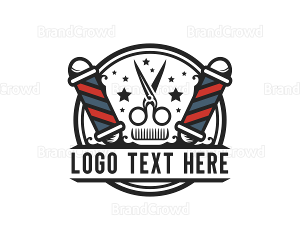 Barber Hairdresser Grooming Logo