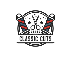 Barber Hairdresser Grooming logo design