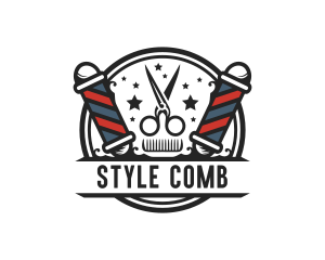 Barber Hairdresser Grooming logo design