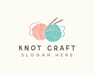 Knit Yarn Craft logo design