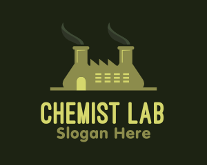 Chemist - Lab Flask Factory logo design