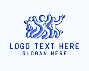 Lgbt - Dancing Team People logo design