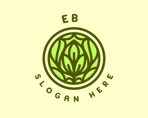 Plant Leaves Gardening Logo