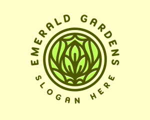 Plant Leaves Gardening logo design