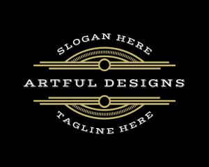 Art Deco Luxury Arch logo design