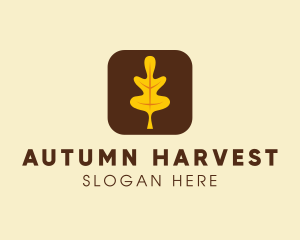 Autumn Leaf Mobile App logo design