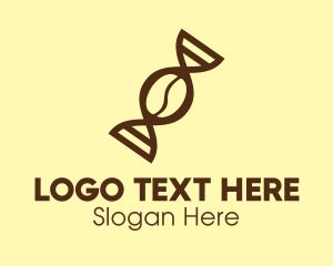 Biology - DNA Coffee Bean logo design