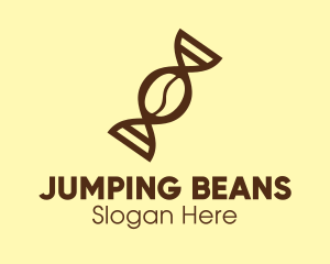 DNA Coffee Bean logo design