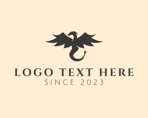 Manager - Dragon Mythical Monster logo design