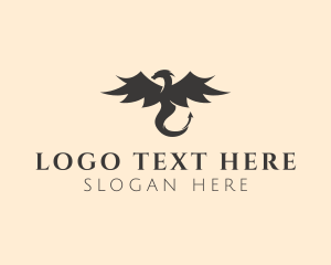 Luxury - Dragon Mythical Monster logo design