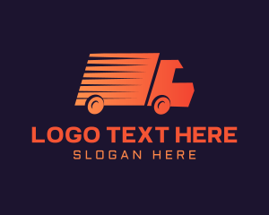 Logistics - Gradient Delivery Truck logo design