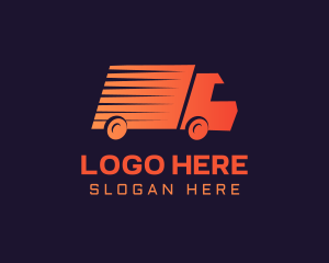 Delivery Truck - Gradient Delivery Truck logo design