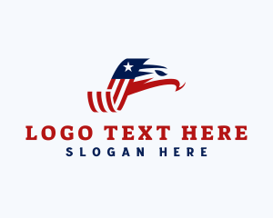 Avian - Patriotic Eagle Flag logo design