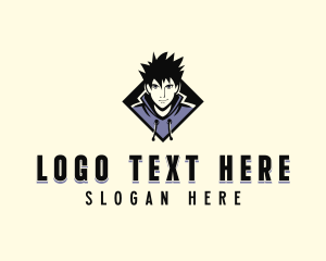 Otaku Anime Boy logo design