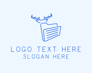 Documentation - Deer Folder Document logo design