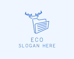Deer Folder Document Logo