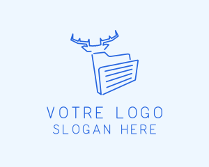 Deer Folder Document Logo