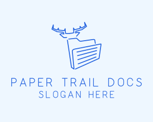 Documentation - Deer Folder Document logo design