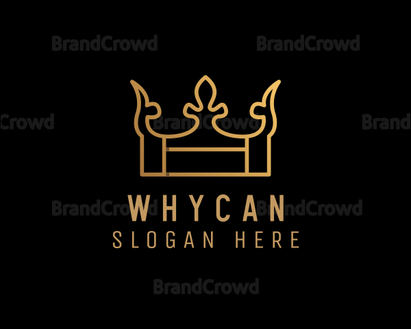 Gradient Golden Crown Logo