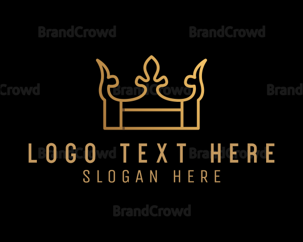 Gradient Golden Crown Logo