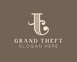 Upscale Luxury Boutique Letter T Logo