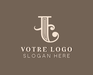 Upscale Luxury Boutique Letter T Logo