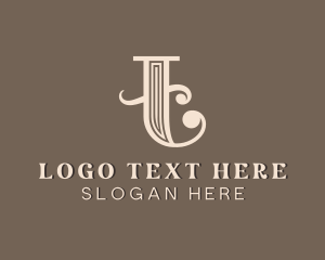 Salon - Upscale Luxury Boutique Letter T logo design