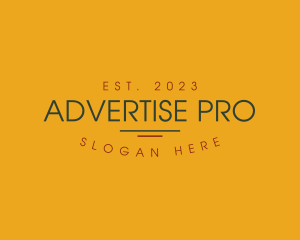 Advertising - Generic Advertising Business logo design