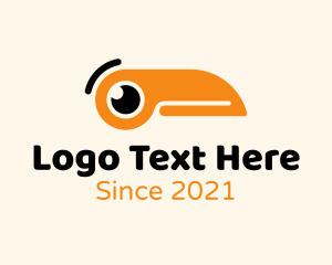 Wildlife Center - Orange Toucan Beak logo design